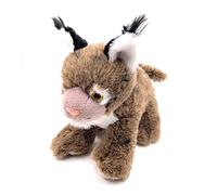 Onwomania Peluche Peluche Peluche Gatto Gatto Selvatico Lince Lunghezza 20 cm Marrone