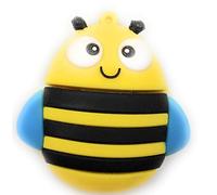 Onwomania Simpatica ape dolce a strisce gialle Chiavetta USB divertente Supporto dati per memory stick USB 3.0 da 8 GB