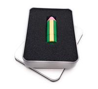 Onwomania Strass luccicanti in oro nero con animali Leo Leo King Chiave USB in confezione regalo in alluminio 16 GB USB 2.0