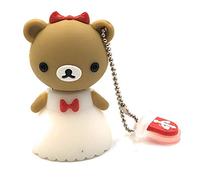 Onwomania Teddy Bear Bride Wedding Pictures Funny USB Stick Supporto dati per memory stick USB 2.0 da 32 GB