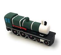 Onwomania Train Locomotive Lock Train Green Funny USB Stick 64GB USB 2.0 Memory Stick Disk