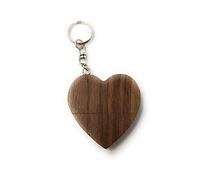 Onwomania Wooden Heart Dark Love Funny USB Stick Supporto dati USB 3.0 da 64 GB