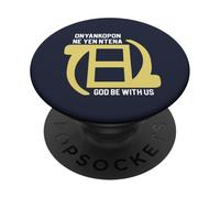 Onyakopon ne yen ntena Dio sia con noi Gyaman Adinkra PopSockets PopGrip Adesivo