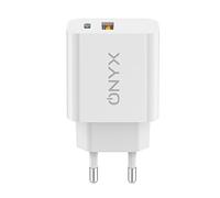 ONYX ® Caricatore USB C, 2-Porte Alimentatore USB Multipla Ricarica Veloce Tipo C Caricabatterie smartphone Spinotto Multiplo Carica Spina Rapido Caricatore per iPhone 16 15 caricabatterie samsung