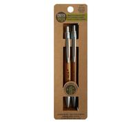 ONYX+ GREEN Bamboo Pen Black Ink And Mechanical Pencil Set Sustainable Writing Essentials feature bamboo casing natural elegance