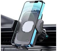 ONYX Porta Cellulare Auto Universale - Supporto Telefono Auto con Rotazione 360°, Antivibrazione, Doppio Gancio in Metallo per Bocchette di Areazione Orizzontali - sgancio rapido, sistema antiscivolo