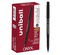 Onyx Roller Ball Stick Dye-Based Pen, Blue Ink, Micro, Dozen, Sold as 1 Dozen