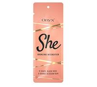 Onyx She Bronzer - Acceleratore abbronzante per donne, 15 ml, con complesso B Shape per solarium