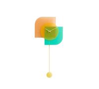 ONZENO® Orologio da design 'THE LEMON.' | silenzioso | 50,5x46x0,9cm (L/A/P)