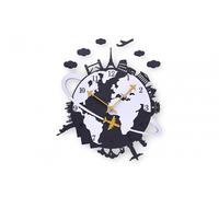ONZENO® Orologio da design 'THE WORLDLY.' | silenzioso | Ø 41cm