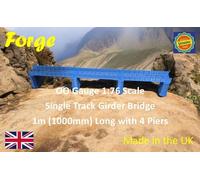 Oo Controllo Singolo Pista Ferro Travi Ponte 1m Lungo Model Railway Layout 1:76