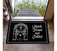 OOAHJEID Speak Friend and Enter Zerbino Antiscivolo Bagno Cucina Tappetino Giardino Garage Porta Pavimento Ingresso Tappeto Tappeto