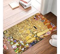 OOAHJEID Tappeto Bagno Gustav Klimt Olio Dipinto Antiscivolo Zerbino Soggiorno Tappeto Albero Della Vita Stoclet Fregio Pavimento Tappeto Ingresso Porta Tappeto Casa