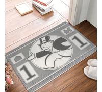 OOAHJEID Tappeto Bagno Tappetino per camera da letto Cash Dollar Monopolys Zerbino Tappeto per soggiorno Tappeto per porta d'ingresso Decorazione per la casa