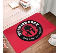 OOAHJEID Zerbino Spartan Race Sparta Spirit antiscivolo per ingresso bagno cucina pavimento giardino tappeto