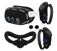 OOAVR Set di accessori protettivi per cuffie VR per accessori Meta Quest 3, copertura per impugnature per controller VR, copertura Shell VR, pad in silicone VR, coperture per levette VR