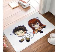 OOAXBEED Anime Okabe Rintaro Steins Gate Zerbino antiscivolo Tappeto per cucina Ingresso Bagno Soggiorno Tappetini antiscivolo
