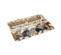 OOAXBEED BATTAGLIA DI HASTINGS, CAVALIERI NORMANNI, CAVALIERI, ARCIERI E NAVI VICHINGHE Zerbino antiscivolo per ingresso e bagno