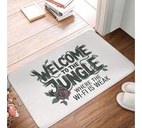 OOAXBEED Benvenuti nella giungla dove il Wi-Fi è debole. Tappetino antiscivolo per ingresso, cucina, balcone, casa.