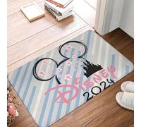 OOAXBEED Grazioso zerbino antiscivolo da bagno con motivo Disney Cruise Line, tappeto da corridoio, tappeto di benvenuto, decorativo per la casa
