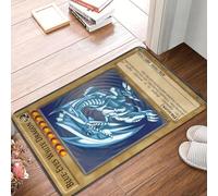 OOAXBEED NUOVO zerbino per ingresso con drago bianco dagli occhi blu, super morbido e assorbente, per la casa