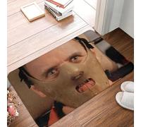 OOAXBEED Tappetini da bagno per cucina e pavimento Mads Mikkelsen, antiscivolo, per interni, motivo Hannibal Lecter, serie TV, zerbino, tappeto d'ingresso, tappeto per piedi