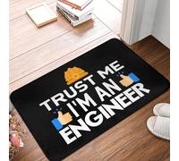 OOAXBEED Tappetino antiscivolo per cucina e bagno, per camera da letto, balcone, pavimento, porta, ingresso, tappeto, Trust Me Im An Engineer-24x36 inch