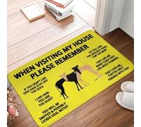 OOAXBEED Tappetino antiscivolo per porta da bagno e cucina, poggiatesta per interni, per cani, levriero, zerbino, tappeto per ingresso garage, tappetino per piedi