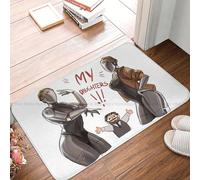 OOAXBEED Tappeto antiscivolo da cucina con motivo Atomic Heart Game, per camerette di figlie e gemelli, zerbino di benvenuto, decorazione per la casa