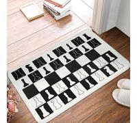 OOAXBEED Tappeto da ingresso per giardino, garage, antiscivolo, impermeabile, con scacchiera, per esterni-24x36 inch