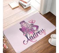 OOAXBEED Zerbino antiscivolo Audrey Descendants (Pretty Pink Princess Queen Girl) per ingresso, cucina, soggiorno, casa