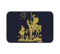 OOAXBEED Zerbino personalizzato Don Chisciotte di Pablo Picasso, tappeto antiscivolo per cucina, bagno e soggiorno, artista spagnolo