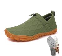 Oobend Slip On Barefoot Shoe Unisex, Comfortable Lightweight Non-Slip Barefoot, Waterproof Breathable Outdoor Sneakers (Green,39)