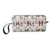 Oodles of Poodles - Trousse portatile per cosmetici, da viaggio, con cerniera, per un accesso rapido