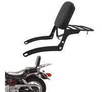 OOELAZ Moto Nero Schienale Sissy Bar Portapacchi Pad per Y&amaha Virago 125 250 XV125 XV250 1989-2011