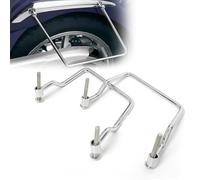 OOELAZ Supporto per Portapacchi per Borse Laterali Cromato per Moto per K&awasaki VN800A Custom 1995-presente 15 Cm Universale