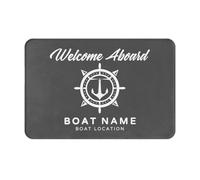 OOEREWGF Custom Bussola Nave A Vela Yacht Barca Nome Tappeto, Personalizzato Nautico A Tema Barca Tappeto, Nautico Barca A Vela Marinaio Tappeti Per Casa Al Coperto All'Aperto Esterno Tappeto