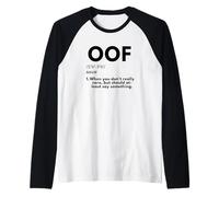 OOF Definition - Funny Gaming Meme Gift for Gamers OOF Maglia con Maniche Raglan