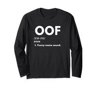 OOF Meme Definition Funny Sarcastic Gamer Joke OOF Sound OOF Maglia a Manica