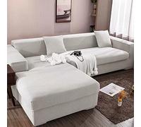 OOFAYWFD Copri Divani con Penisola Destra/Sinistra Fodere per Divano Angolare Copridivano 3 2 4 Posti Elasticizzato(Divano angolare a penisola è Necessario acquistarne Due)