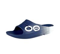 OOFOS Ooahh Sport Slide, Pantofole Unisex-Adulto, Navy Matrix, 46 EU