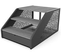 oolex - Scala per Spa - SP-STEPS-7016G - Accesso sicuro, robusta e stabile, facile da installare, compatibile con la maggior parte delle spa, comfort ottimale per uso quotidiano