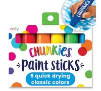 Ooly Chunkies - 6 bastoncini di vernice per bambini, colori sicuri per bambini, asciugatura rapida, per bambini e bambini