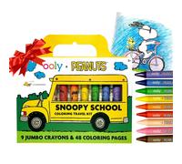 Ooly - OOLY x Peanuts: Snoopy School Coloring Travel Kit NUOVO
