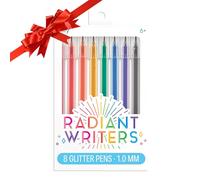 Ooly Radiant Writers - Set di 8 penne gel glitterate