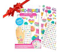 Ooly Set di 35 Tatuaggi Temporanei E 192 Adesivi Per Unghie Per Bambini Attività Di Pasqua Per Neonati Tatuaggi Per Bambini Non Tossici E Sicuri Regali Di Festa E Regalo In Borse D