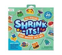 Ooly Shrink-Its! 28 PC DIY Shrinking Art Kit That Creates Charms and Tags Includes 20 Plastic Pre Cut Charms and More! No Mess Art for Kids