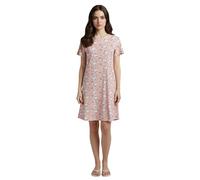 OOMPH! Camicia da notte stampata in puro cotone da donna, lunghezza al ginocchio, pesca, XL