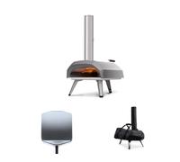 Ooni Karu 12 Bundle - Forno per Pizza da Esterno a Legna e Carbonella - Include Pala per Pizza da 12" (30cm) e Custodia da Trasporto Impermeabile - Forno Portatile in Acciaio Inox