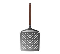 ooni Pala per pizza perforata da 30,5 cm, in alluminio anodizzato, con manico lungo in legno di noce, spatola per pizza, accessori per forno per pizza, utensili per pizza